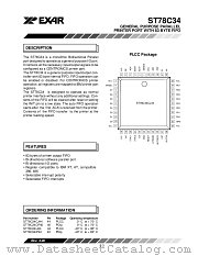 ST78C34 datasheet pdf Exar