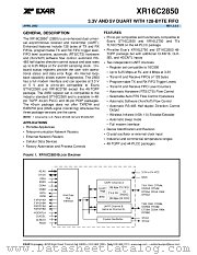 XR16C2850 datasheet pdf Exar