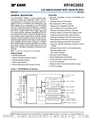 XR16C2852 datasheet pdf Exar