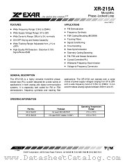 XR215A datasheet pdf Exar