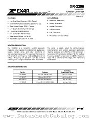 XR2206 datasheet pdf Exar