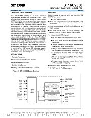ST16C2550 datasheet pdf Exar