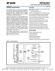 XR16L651 datasheet pdf Exar