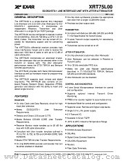 XRT75L00 datasheet pdf Exar
