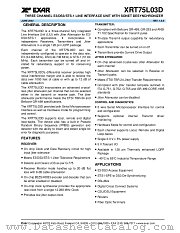 XRT75L03D datasheet pdf Exar