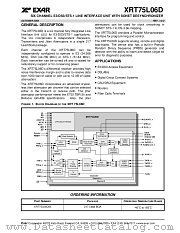 XRT75L06D datasheet pdf Exar