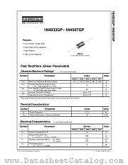 1N4933GP datasheet pdf Fairchild Semiconductor