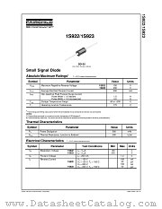 1S922 datasheet pdf Fairchild Semiconductor
