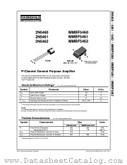 2N5460 datasheet pdf Fairchild Semiconductor