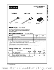 2N7052 datasheet pdf Fairchild Semiconductor