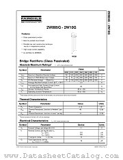 2W005G datasheet pdf Fairchild Semiconductor