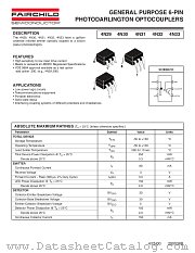 4N30 datasheet pdf Fairchild Semiconductor