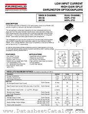 6N138 datasheet pdf Fairchild Semiconductor