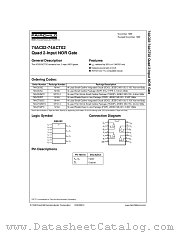 74AC02 datasheet pdf Fairchild Semiconductor