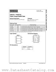 74AC10 datasheet pdf Fairchild Semiconductor