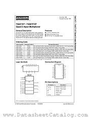 74AC157 datasheet pdf Fairchild Semiconductor