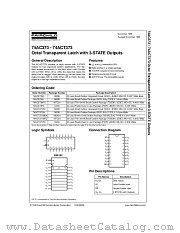 74AC373 datasheet pdf Fairchild Semiconductor