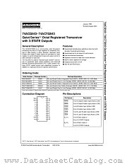 74ACQ543 datasheet pdf Fairchild Semiconductor