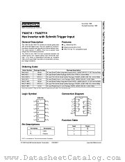 74ACT14 datasheet pdf Fairchild Semiconductor