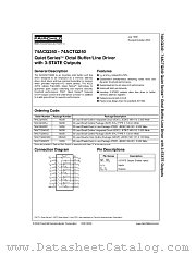 74ACTQ240 datasheet pdf Fairchild Semiconductor