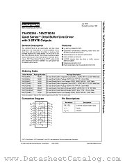 74ACTQ244 datasheet pdf Fairchild Semiconductor
