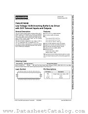 74ALVC16240 datasheet pdf Fairchild Semiconductor