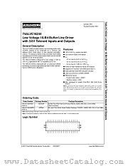 74ALVC16244 datasheet pdf Fairchild Semiconductor