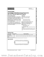 74ALVC16245 datasheet pdf Fairchild Semiconductor