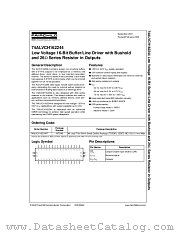 74ALVCH162244 datasheet pdf Fairchild Semiconductor