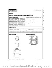 74F112 datasheet pdf Fairchild Semiconductor
