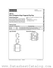 74F113 datasheet pdf Fairchild Semiconductor