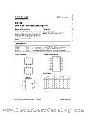 74F139 datasheet pdf Fairchild Semiconductor