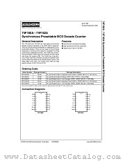 74F160A datasheet pdf Fairchild Semiconductor