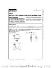 74F193 datasheet pdf Fairchild Semiconductor