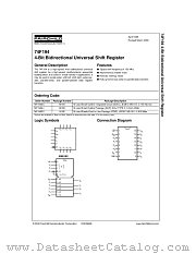 74F194 datasheet pdf Fairchild Semiconductor