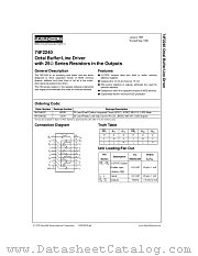 74F2240 datasheet pdf Fairchild Semiconductor