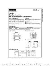 74F2243 datasheet pdf Fairchild Semiconductor