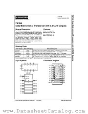 74F245 datasheet pdf Fairchild Semiconductor