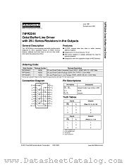 74FR2244 datasheet pdf Fairchild Semiconductor