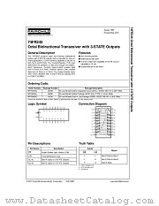 74FR245 datasheet pdf Fairchild Semiconductor