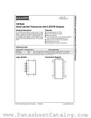 74FR543 datasheet pdf Fairchild Semiconductor