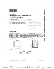 74LCX08 datasheet pdf Fairchild Semiconductor