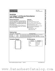 74LCX138 datasheet pdf Fairchild Semiconductor