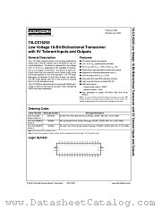 74LCX16245 datasheet pdf Fairchild Semiconductor