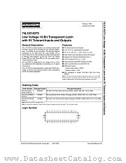 74LCX16373 datasheet pdf Fairchild Semiconductor