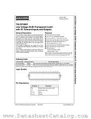 74LCX16841 datasheet pdf Fairchild Semiconductor