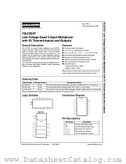 74LCX257 datasheet pdf Fairchild Semiconductor