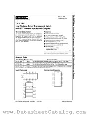 74LCX373 datasheet pdf Fairchild Semiconductor