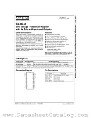 74LCX652 datasheet pdf Fairchild Semiconductor