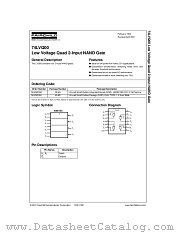74LVQ00 datasheet pdf Fairchild Semiconductor